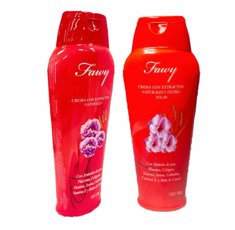 Crema corporal fawy roja grande x500ml