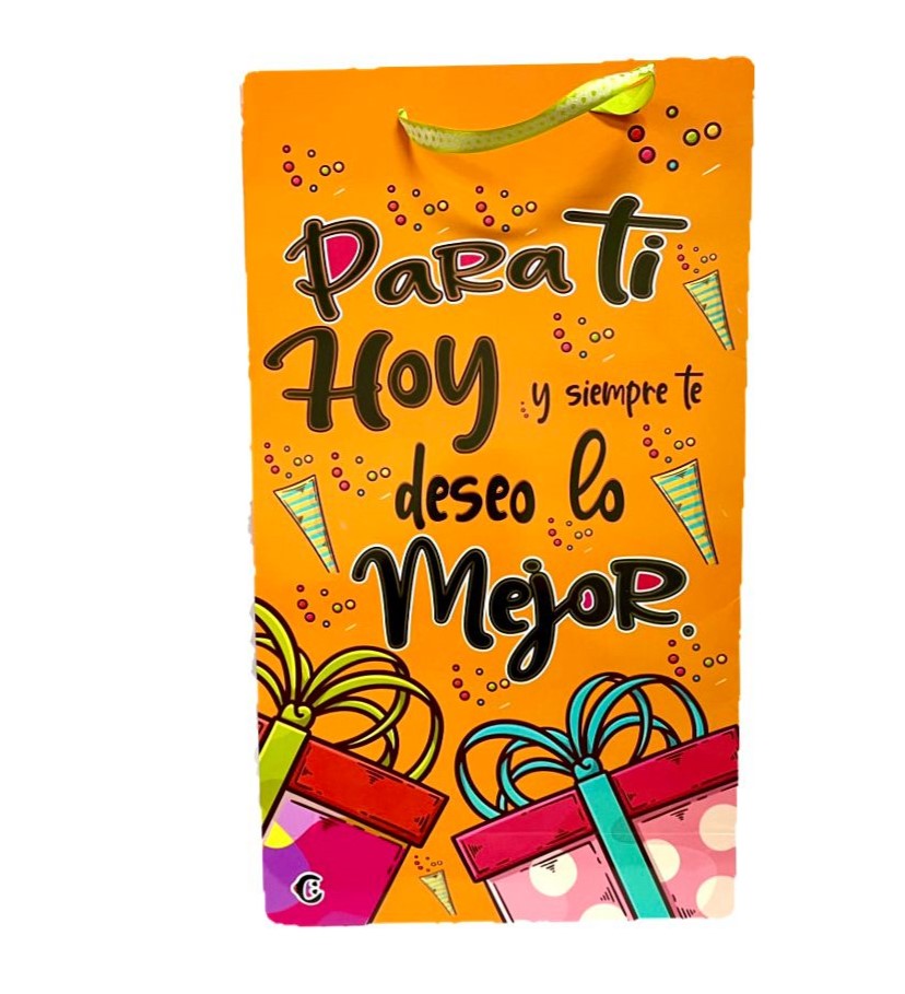 Bolsa regalo cariñito maxi vertical color