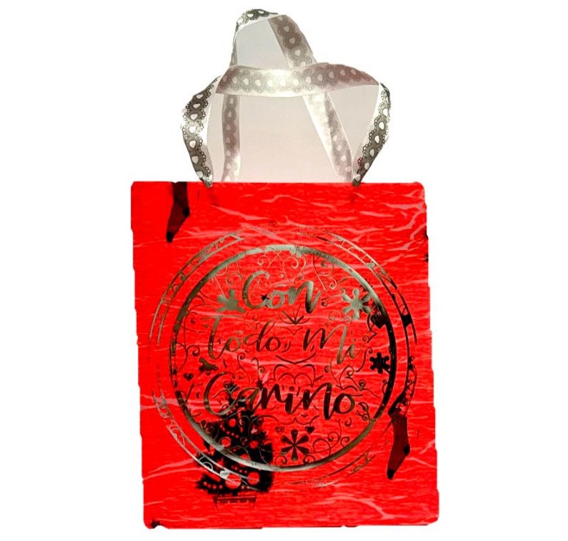Bolsa regalo cariñito pqñ vertical novedad estampada
