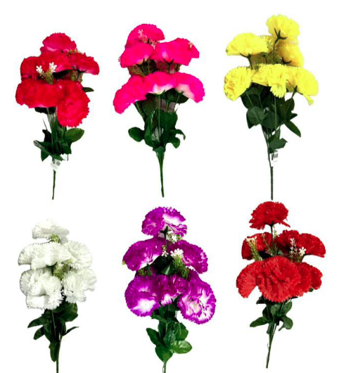 Flor ramo pompom x10 surtida
