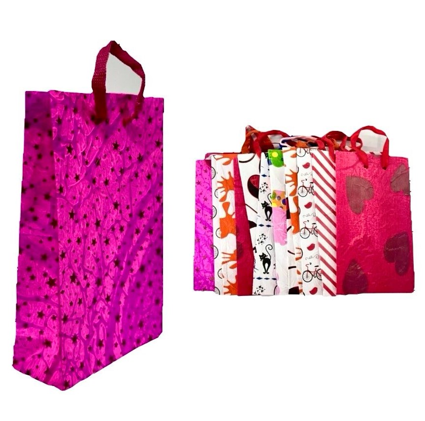 @Bolsa regalo corrugada estampada pequeña pqt x12