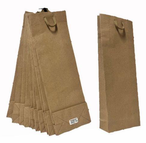 Bolsa regalo kraft lisa Botellera pqt x12 